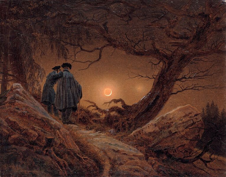 Datei:Caspar David Friedrich - Zwei Männer in Betrachtung des Mondes.jpg